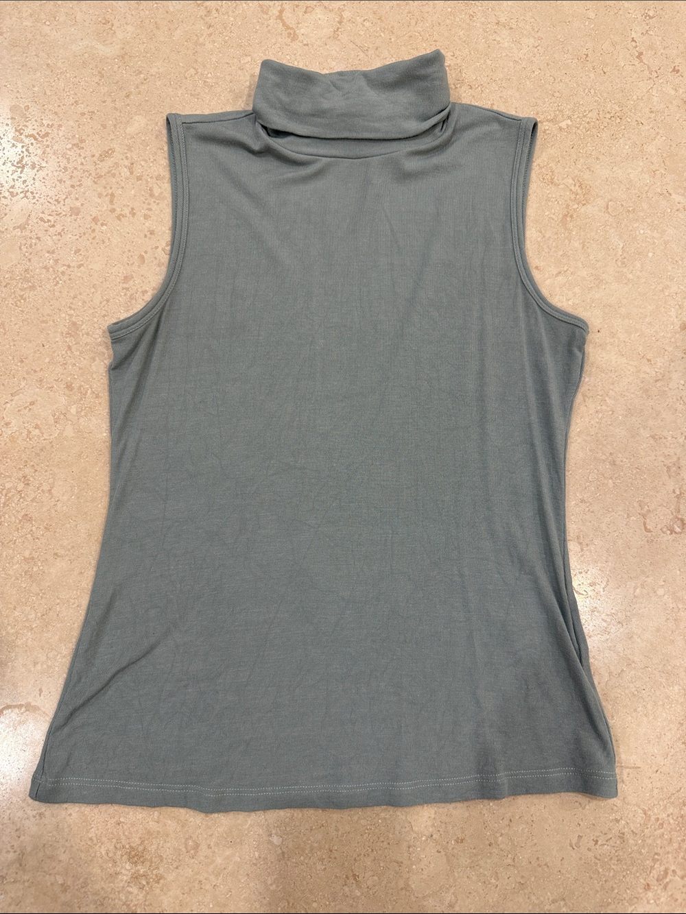 Theory Sleeveless Turtleneck Tank Top - Blue